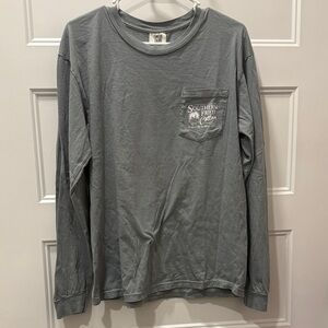 Southern Fried Cotton Slate Long Sleeve Tee